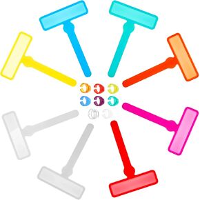 16 PCS Dyslexia Tools for Kids, Colorful Dyslexia Reading Tools Finger Trackers Reading Guide Strips Finger Pointers Highlighter with Fingers Rings Readings Trackers for Kids Colored Overlays