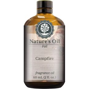 Campfire Fragrance Oil (60ml) for Diffusers, Soap Making, Candles, Lotion, Home Scents, Linen Spray, Bath Bombs, Slime