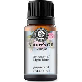 Light Blue Fragrance Oil (15ml) for Perfume, Diffusers, Soap Making, Candles, Lotion, Home Scents, Linen Spray, Bath Bombs, Slime