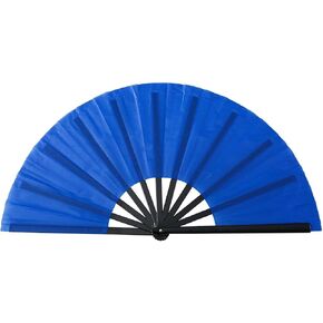 10Inch Black Plasatic Bone Kungfu Handheld Folding Fan for Martial Art Performances and Cultural Event Decoration