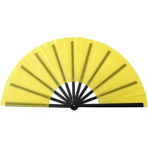 10Inch Black Plasatic Bone Kungfu Handheld Folding Fan for Martial Art Performances and Cultural Event Decoration