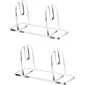 2/3Pcs Clear Acrylic Fan Display Stand Handheld Folding Fan Holder Storage Rack for Home Desktop Decors and Art Exhibits