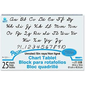 PACON CORPORATION CHART TABLET 24X16 UNRULED 25 CT (Set of 3)