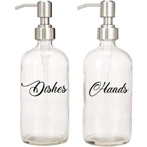 Dishes Hands sticker for soap dispenser kitchen Letter Decorative Living Room Bedroom Decals Home Decoration Mural Wall Word Inspiring Office Inspirational Vinyl