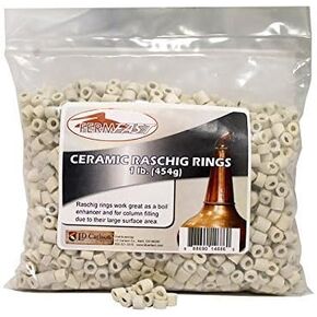 Ceramic Raschig Rings (1 Pound) by Fermfast