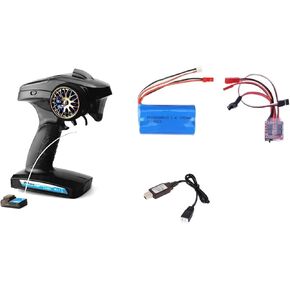 2.4G 3CH RC Transmitter+Receiver+30A ESC+Battery+Charging Cable for WPL RC Car