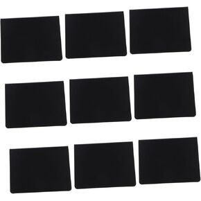 Angoily 10pcs Erasable Message Board Display Boards Chalk Board Scribble Reusable Small Sign Black Acrylic
