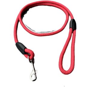 Nylon Rope Dog, Universal cat Leash, Rope Design with Metal Buckle, Training Rope, can be Used by Families When Going Out, red Rope one Piece