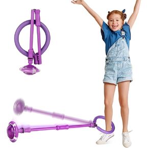 Skip Ball for Kids with Flashing Lights - Indoor Outdoor Game Fitness Toys for Kids, Cool Christmas Birthday Gifts Toys for Girls Boys Age 6 7 8 9 10+ Year Old