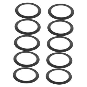 nuobesty 10pcs شريط اللوحة البيضاء اللذيذة ذاتية الشريط السود