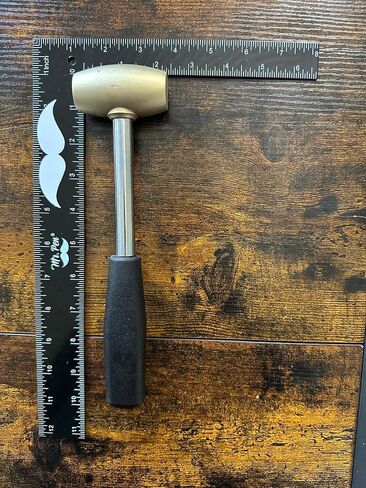 4 oz Mini Brass Wooden Handle Hammer (9″ × 2″) Hand Tools, Multifunction Solid Brass and Non-Sparking Jewelry Making Hand Hammer in Saudi Arabia