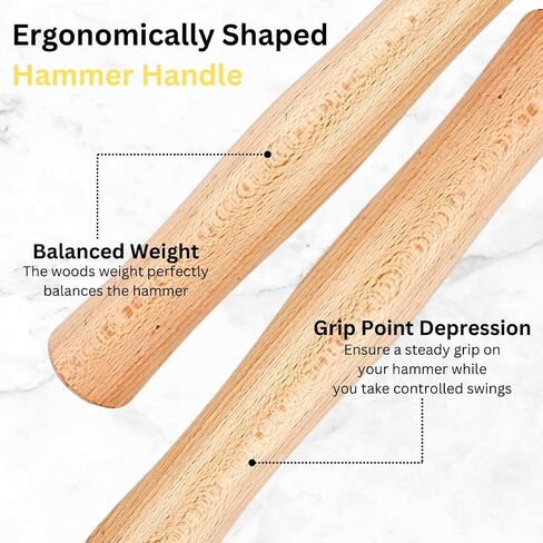 BENCH WIZARD 6-In-1 Multi-Head Hammer | 10" (25.4 cm) Wooden Handle | Distinctive Designs | Ideal for Metal, Wax & Clay | Unlock Limitless Creativity in Saudi Arabia