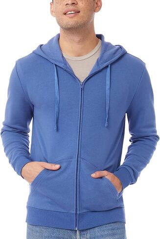 Alternative Men's Hoodie, Eco-Cozy Fleece Full-Zip Hooded Sweatshirt in Kuwait