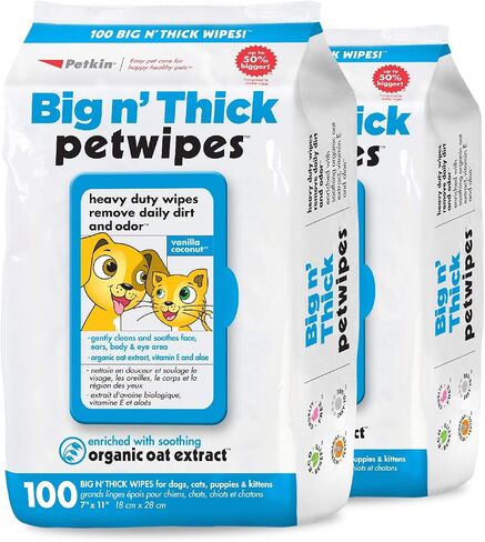 Petkin Big N' Thick Petwipes 100 ct in Saudi Arabia