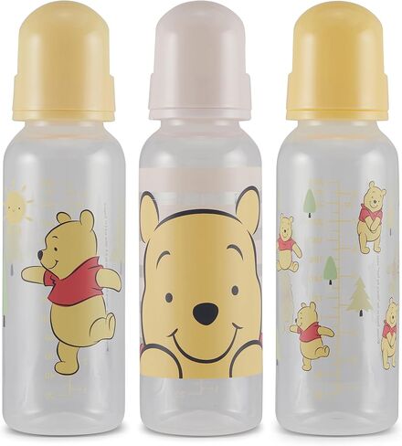Baby Bottles 9 oz for Boys and Girls| 3 Pack of Disney "Princess Sparkles" Infant Bottles for Newborns and All Babies | BPA-Free Plastic Baby Bottle for Baby Shower in Saudi Arabia