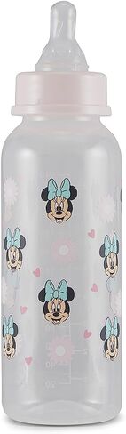 Baby Bottles 9 oz for Boys and Girls| 3 Pack of Disney "Princess Sparkles" Infant Bottles for Newborns and All Babies | BPA-Free Plastic Baby Bottle for Baby Shower in Saudi Arabia