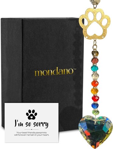Mondano Pet Memorial Suncatcher, Dog Memorial Gifts for Loss of Dog Sympathy Gift, Pet Loss Sympathy - Pet Memorial Gifts for Dogs, Cat Memorial for Loss of Cat, Dog Remembrance in Saudi Arabia