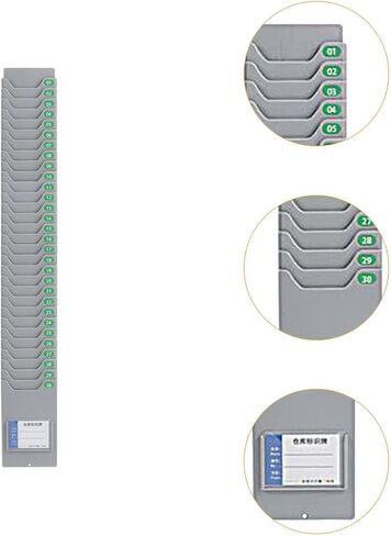 Wall Mounted Time Card Holder with Screws Payroll Device Indoor/Outdoor Factory Time Card Holder, with 25Pocket Slots in Kuwait