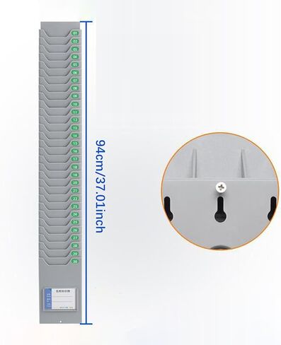 Wall Mounted Time Card Holder with Screws Payroll Device Indoor/Outdoor Factory Time Card Holder, with 25Pocket Slots in Kuwait