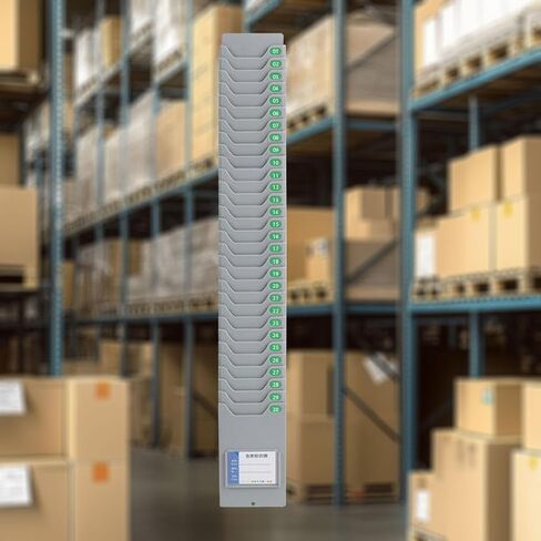 Wall Mounted Time Card Holder with Screws Payroll Device Indoor/Outdoor Factory Time Card Holder, with 25Pocket Slots in Kuwait