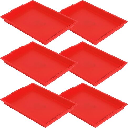 Deflecto Finger Paint Mix Tray, 16" x 1.8" x 12", Blue 6 Count in Saudi Arabia