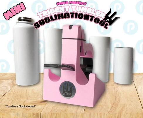 Pinch Perfect Mini Trident Adjustable Tumbler Sublimation Tool for 12oz - 40oz Tumblers (Pink) in Saudi Arabia