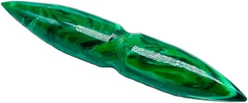 Uni Craft's Green Markite Crystal Naga Body Jewelry ، Tusk الحاجز ، 12 جرام (2 مم) إلى 1/2 بوصة (12 مم) (6G (4 مم)) in Saudi Arabia