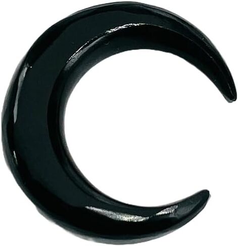 Natural Black Onyx Gemstone Handmade Naga Body Piercing Tribal Septum Horseshoe Pincher Gauges, 2mm (12g) to 12mm (1/2") (4.5 mm (5 g)) in Saudi Arabia