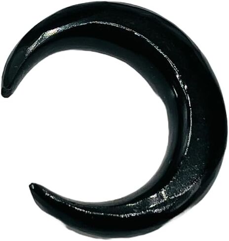 Natural Black Onyx Gemstone Handmade Naga Body Piercing Tribal Septum Horseshoe Pincher Gauges, 2mm (12g) to 12mm (1/2") (4.5 mm (5 g)) in Saudi Arabia