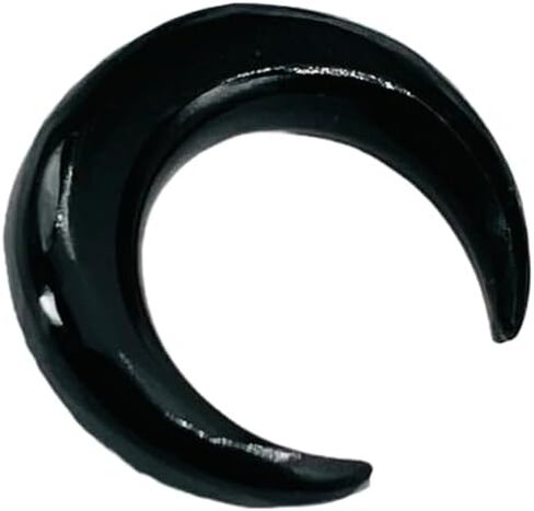 Natural Black Onyx Gemstone Handmade Naga Body Piercing Tribal Septum Horseshoe Pincher Gauges, 2mm (12g) to 12mm (1/2") (4.5 mm (5 g)) in Saudi Arabia