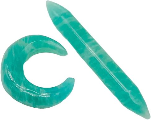 Amazonite Gemstone Handmade Septum Pincher & Tusk Spike Jewelry, 2mm-12mm (5.5 mm (3 g)) in Saudi Arabia