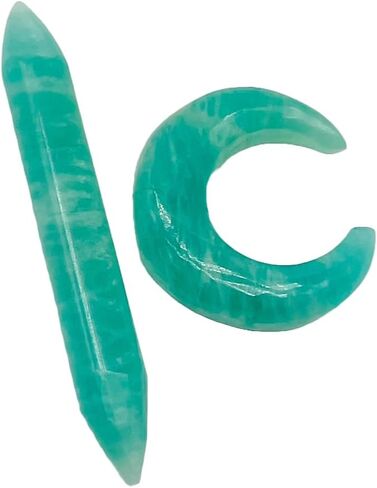 Amazonite Gemstone Handmade Septum Pincher & Tusk Spike Jewelry, 2mm-12mm (5.5 mm (3 g)) in Saudi Arabia