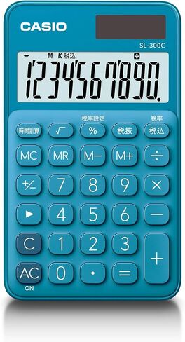 Casio SL-300C-BU-N COLALUTUL CANOLUTION LAKE Blue 10 NOTER in Saudi Arabia