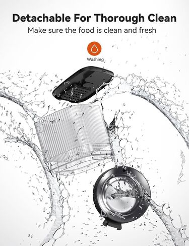 WOPET Automatic Cat Feeder, 4L Timed Dog Feeder with 180-Day Battery Life, Programmable Cat Food Dispenser Control 1-6 Meals Per Day, Automatic Pet Feeder for Dry Food with Stainless Steel Bowl in Saudi Arabia
