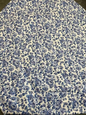 Floral Quilted Centerpiece Table Topper Blue Yellow and White Florals (Yellow Blue 8) in Saudi Arabia