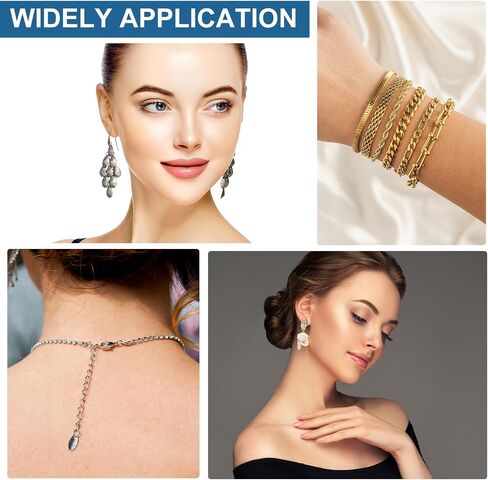 أدوات صنع القرط uxcell ، 395pcs خط السنانير يتجعيد يتجعيد أنابيب تجعيد جراد البحر clasps حلقات القفز سلسلة ارتباط مجموعة لسوار قرط DIY ، والفضة in Kuwait