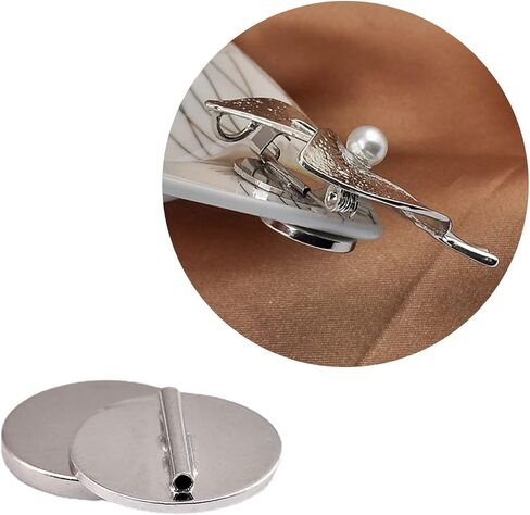 5Pcs Silver Mini Pin Brooch Converter Harm Free Clothing Metal Lapel Pin Brooch Holder Converter Easy Use Jewelry Making Pin Backs Jewelry Findings in Saudi Arabia