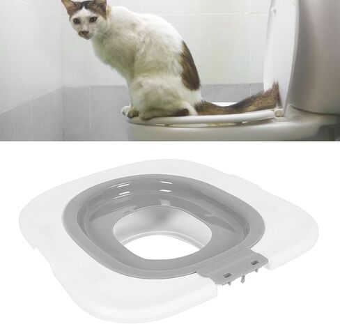 Upgraded Cat Toilet Trainer Kit, Universal Reusable Cat Potty Toilet Training Kit, Removable Cat Toilet Training Kit, Toilet Litter Box Trainer for Home Pet Care in Saudi Arabia