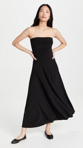 Norma Kamali womens Strapless Flared to Midcalf Cocktail Dress, Blush, Medium US in Saudi Arabia