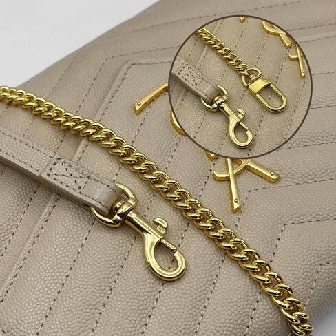 Conversion Kit compatible with Monogram Clutch, Insert with 120cm - 47" inches Premium Gold Chain, Wristlet Insert Wallet on Chain (Black) in Saudi Arabia