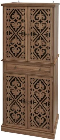 4 Door Cabinet with 1 Drawer, with 4 Adjustable Inner Shelves, Storage Cabinet (STYLE4) in Saudi Arabia