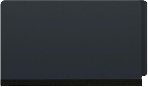 Pressboard Classification Folders, Full Cut End Tab, Letter Size, 1 Divider, Black (Box of 10) in Saudi Arabia