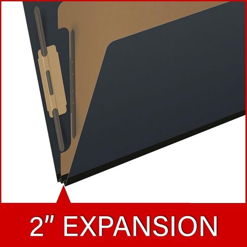 Pressboard Classification Folders, Full Cut End Tab, Letter Size, 1 Divider, Black (Box of 10) in Saudi Arabia