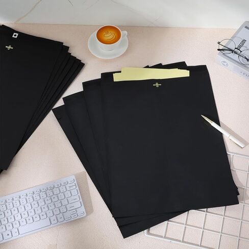 40 Pcs Extra Large Mailing Clasp Envelopes 14 x 18 Inch Jumbo Kraft Catalog Manila Envelope with Clasp Closure for Oversized Big Document Office Home Business School Storing Mailing(Black) in Kuwait