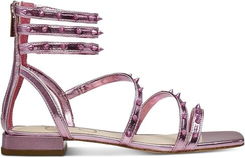 Jessica Simpson Womens Cenedra Faux Leather Studded Ankle Strap in Saudi Arabia
