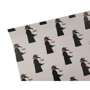 Plague Doctor Gift Wrapping Paper Set of 3 Large Sheets
