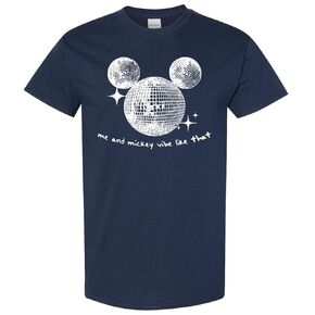 Me and Mickey Vibe Like That Shirt Vintage Mickey Disco Ball Magic Disco Ball Eras Mouse T-Shirt