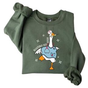 Registered Silly Goose Sweatshirt, RN Sweatshirt, Nurse Gift, Nurse Funny Goose Hoodie, Funny Gag Gift, Nurse Day