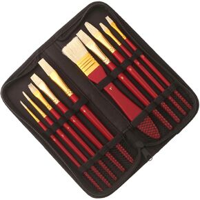 Angoily 1 Set Bristle Stencil Brushes for Watercolor Painting Handle Paint Brush for Stenciling Crafts and Home Decor Projects