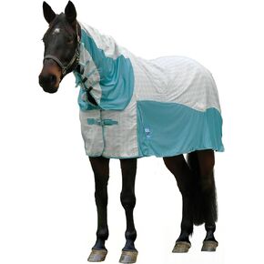 Cotton Airstream II Detach-A-Neck White/Mint 75"